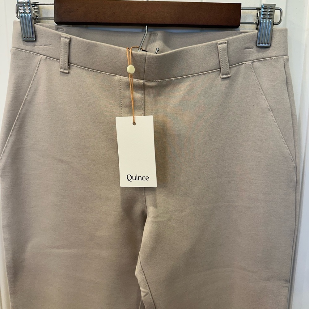 NWT Quince Ultra-Stretch Ponte Straight Leg Pants S - Picture 3 of 6